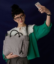 BONLECILL（ボンルシール）の「【BONLECILL Marche】《大容量／A4》2wayナイロンキルティングトートバッグ/ショルダーバッグ（トートバッグ）」