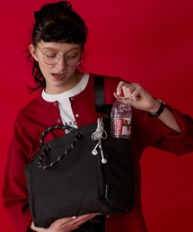 BONLECILL Marche（ボンルシールマルシェ）の「【BONLECILL Marche】《大容量／A4》2wayナイロンキルティングトートバッグ/ショルダーバッグ（トートバッグ）」