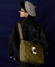 BONLECILL Marche（ボンルシールマルシェ）の「【BONLECILL Marche】《大容量／A4》2wayナイロンキルティングトートバッグ/ショルダーバッグ（トートバッグ）」