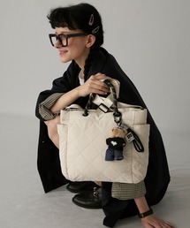 BONLECILL Marche（ボンルシールマルシェ）の「【BONLECILL Marche】《大容量／A4》2wayナイロンキルティングトートバッグ/ショルダーバッグ（トートバッグ）」