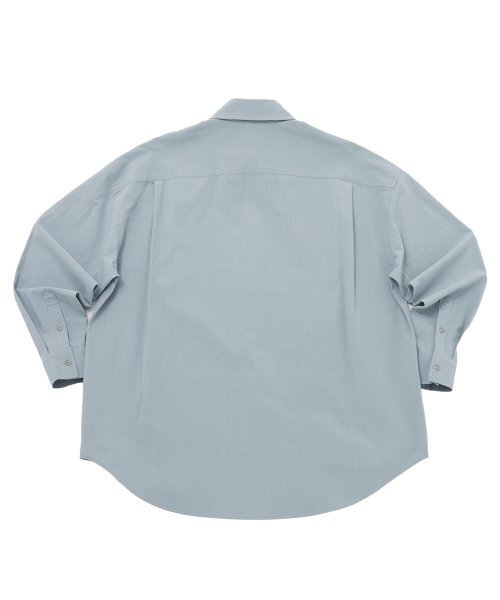 A NOTHING（アナッシング）の「EARTH-COLOR PLEATS SHIRT (Cloudy Sky)（シャツ/ブラウス・レディース・その他・LARGE/MEDIUM）」の2枚目の写真