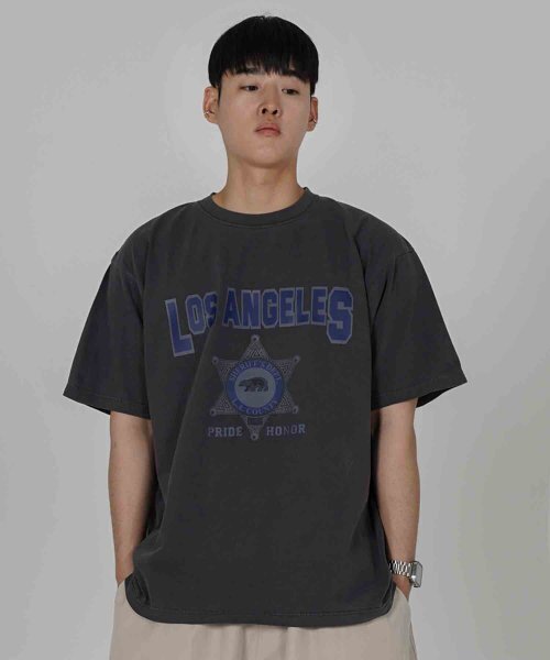 THE MILE（ザマイル）の「L.A COUNTY GARMENTS CREW [D.GREY]（Tシャツ/カットソー・メンズ・その他・SMALL/MEDIUM/LARGE/X-LARGE/X-SMALL）」の7枚目の写真