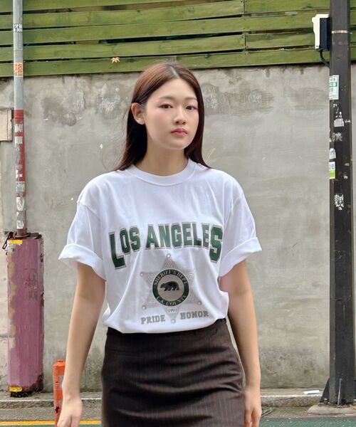 THE MILE（ザマイル）の「L.A COUNTY GARMENTS CREW [D.GREY]（Tシャツ/カットソー・メンズ・その他・SMALL/MEDIUM/LARGE/X-LARGE/X-SMALL）」の10枚目の写真
