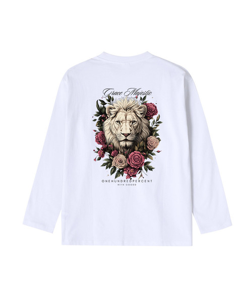 OHP(ワンハンドレッドパーセント)の「OHPxGOODD bグレースベーシック長袖Tシャツ(Tシャツ/カットソー・メンズ・ホワイト/ブラック・2XL/XL/M/L)」の1枚目の写真