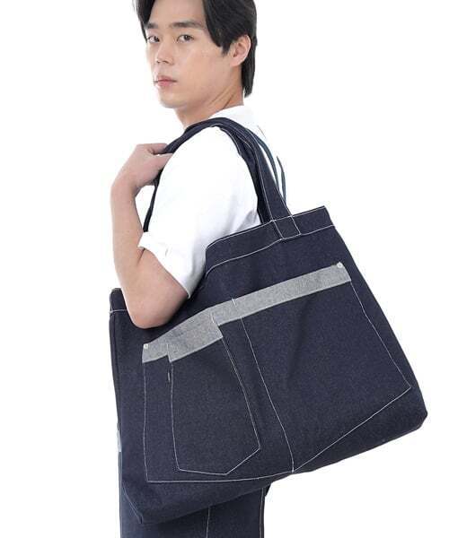 SAINTCREW(セントクルー)の「ウォーカー&ビルダーメガビックデニムショルダーバッグWBM-109インディゴWHS(エコバッグ/サブバッグ・メンズ・その他・フリー)」の2枚目の写真