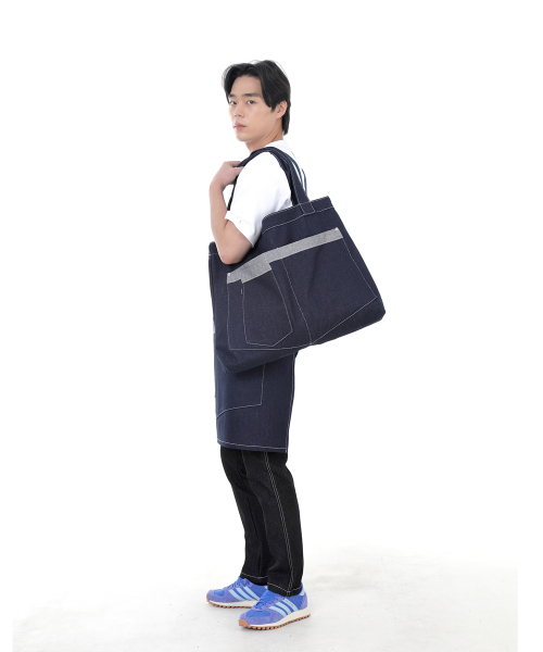 SAINTCREW(セントクルー)の「ウォーカー&ビルダーメガビックデニムショルダーバッグWBM-109インディゴWHS(エコバッグ/サブバッグ・メンズ・その他・フリー)」の8枚目の写真