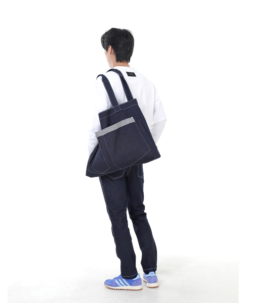 SAINTCREW(セントクルー)の「ウォーカー&ビルダーメガビックデニムショルダーバッグWBM-109インディゴWHS(エコバッグ/サブバッグ・メンズ・その他・フリー)」の11枚目の写真