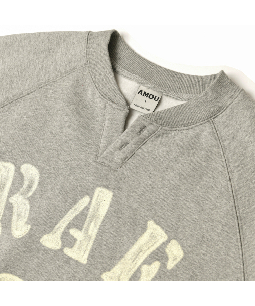 AMOU(アモウ)の「R.A.F Henley Neck GREY(スウェット・レディース・その他・1/2/3)」の4枚目の写真