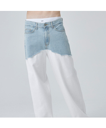 GOZER（ゴーザー）の「DENIM +_WHITE & LIGHT BLUE（デニムパンツ）」