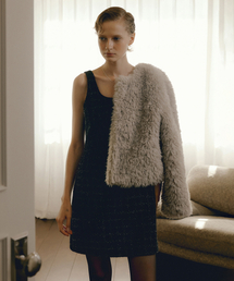 GLAM PEARL TWEED MINI OPS_BLACK