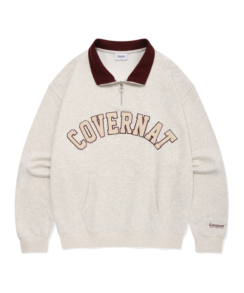 COVERNAT（カバーナット）の「アーチロゴハーフジップスウェットオートミール（スウェット・レディース・その他・X-SMALL/SMALL/MEDIUM/LARGE/X-LARGE/XX-LARGE）」の3枚目の写真