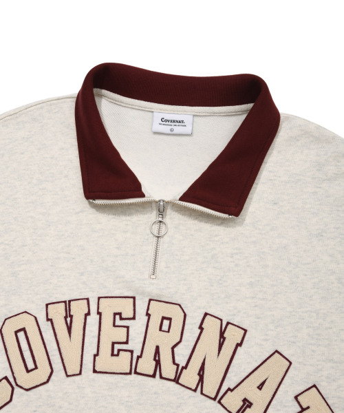 COVERNAT（カバーナット）の「アーチロゴハーフジップスウェットオートミール（スウェット・レディース・その他・X-SMALL/SMALL/MEDIUM/LARGE/X-LARGE/XX-LARGE）」の5枚目の写真