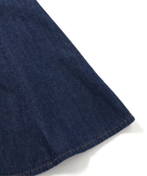 Boribon(ボリボン)の「リボンモチーフココデニムジャンスカ(ワンピース・キッズ・ネイビー/アイボリー・120/110/100/90/80/70)」の12枚目の写真