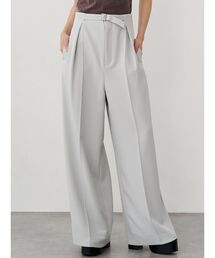 MURUA | 【セットアップ対応】フロントベルトワイドパンツ(スラックス)