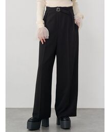 MURUA | 【セットアップ対応】フロントベルトワイドパンツ(スラックス)