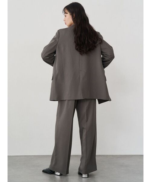 MURUA（ムルーア）の「【セットアップ対応】フロントベルトワイドパンツ（スラックス・レディース・ブラック/ベージュ/ミント/グレー・2/1）」の13枚目の写真