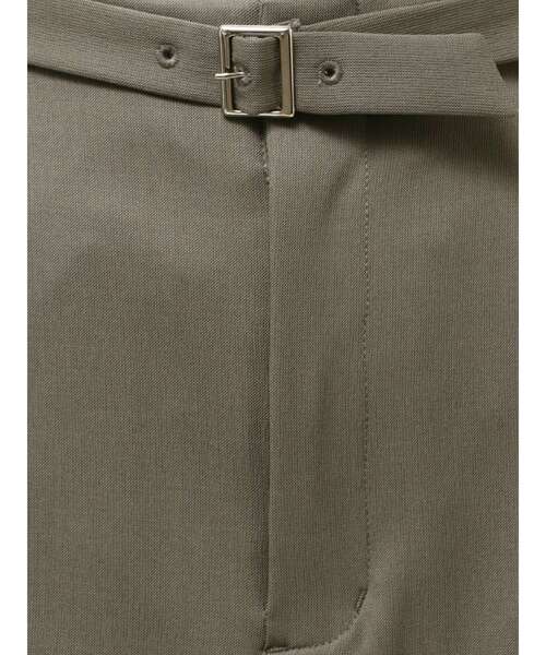 MURUA（ムルーア）の「【セットアップ対応】フロントベルトワイドパンツ（スラックス・レディース・ブラック/ベージュ/ミント/グレー・2/1）」の6枚目の写真