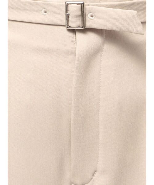 MURUA（ムルーア）の「【セットアップ対応】フロントベルトワイドパンツ（スラックス・レディース・ブラック/ベージュ/ミント/グレー・2/1）」の9枚目の写真