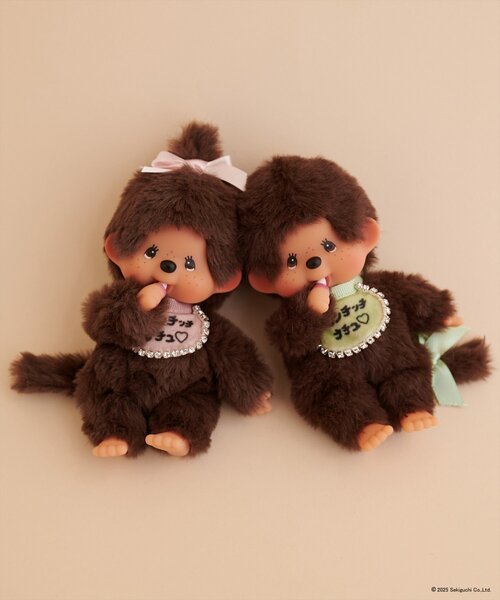 natural couture(ナチュラルクチュール)の「【モンチッチ×ナチュラルクチュール】ぬいぐるみキーチェーン&オリジナルスタイ(その他雑貨・レディース・グリーン/ピンク・FREE)」の7枚目の写真