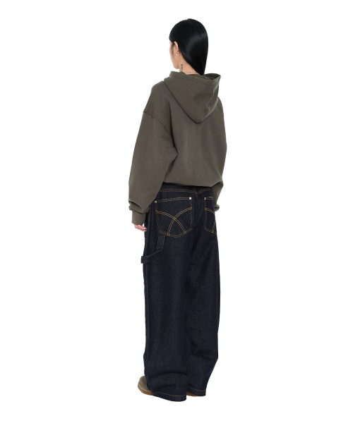 AAKAM（アーカム）の「Buttoned Patch Hoodie (Khaki)（パーカー・レディース・その他・1/2）」の5枚目の写真