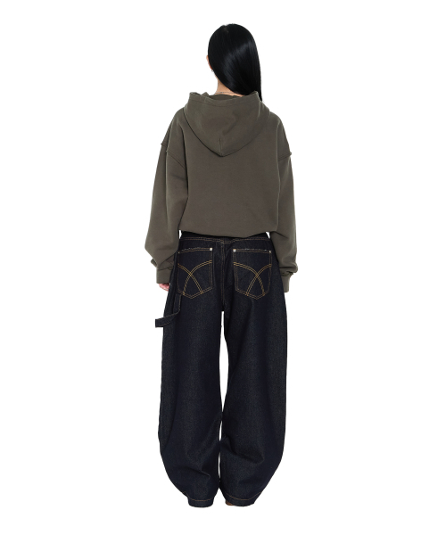 AAKAM（アーカム）の「Buttoned Patch Hoodie (Khaki)（パーカー・レディース・その他・1/2）」の6枚目の写真