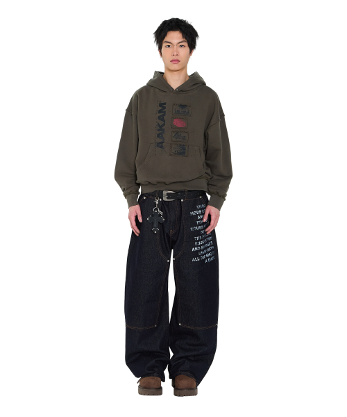 AAKAM（アーカム）の「Buttoned Patch Hoodie (Khaki)（パーカー・レディース・その他・1/2）」の9枚目の写真