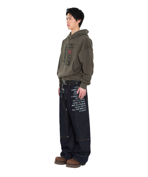 AAKAM（アーカム）の「Buttoned Patch Hoodie (Khaki)（パーカー・レディース・その他・1/2）」の10枚目の写真