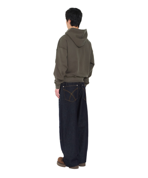 AAKAM（アーカム）の「Buttoned Patch Hoodie (Khaki)（パーカー・レディース・その他・1/2）」の11枚目の写真