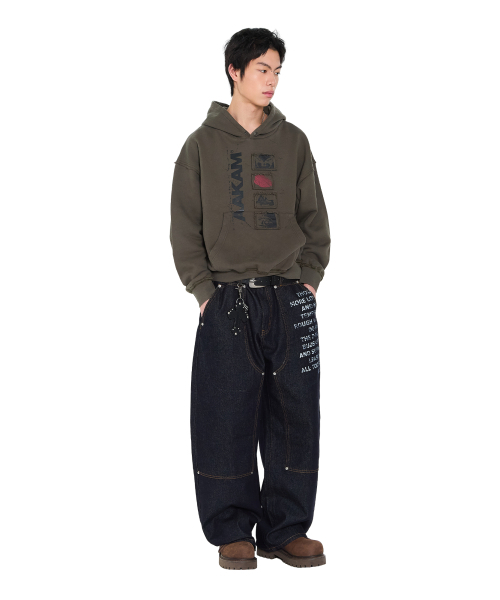 AAKAM（アーカム）の「Buttoned Patch Hoodie (Khaki)（パーカー・レディース・その他・1/2）」の14枚目の写真