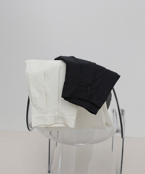 select MOCA by son（セレクトモカバイソン）の「コットンブレンドカーブワイドパンツ【by SON】（その他パンツ・レディース・アイボリー/ブラック・SMALL/MEDIUM/LARGE）」の22枚目の写真