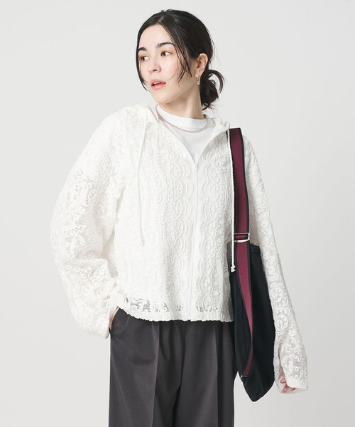 BEAUTY&YOUTH UNITED ARROWS（ビューティーアンドユースユナイテッドアローズ）の「ラインテープ ショルダーバッグ（ショルダーバッグ・レディース・ベージュ/ブラック/ナチュラル・FREE）」の22枚目の写真