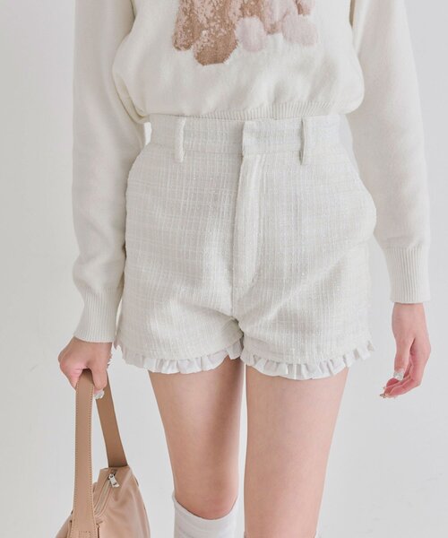 OLIVE des OLIVE（オリーブデオリーブ）の「美脚ショートパンツ（その他パンツ・レディース・ブラック/アイボリー・FREE）」の20枚目の写真