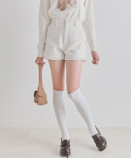 OLIVE des OLIVE（オリーブデオリーブ）の「美脚ショートパンツ（その他パンツ・レディース・ブラック/アイボリー・FREE）」の22枚目の写真