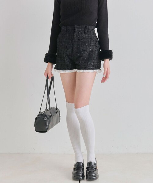 OLIVE des OLIVE（オリーブデオリーブ）の「美脚ショートパンツ（その他パンツ・レディース・ブラック/アイボリー・FREE）」の22枚目の写真