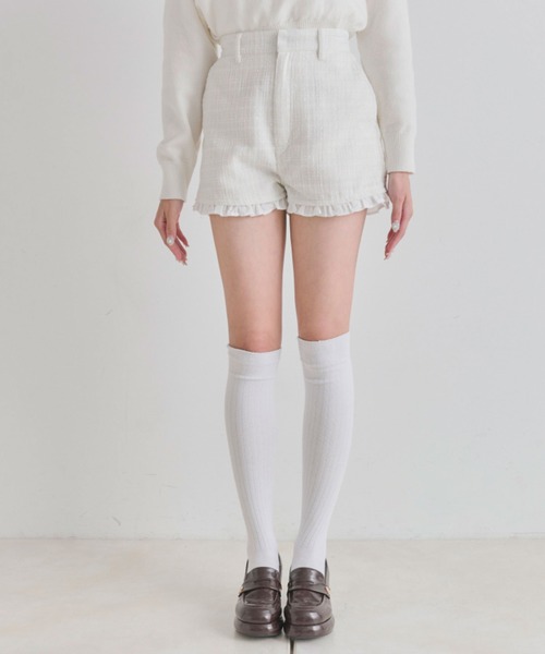 OLIVE des OLIVE（オリーブデオリーブ）の「美脚ショートパンツ（その他パンツ・レディース・ブラック/アイボリー・FREE）」の13枚目の写真