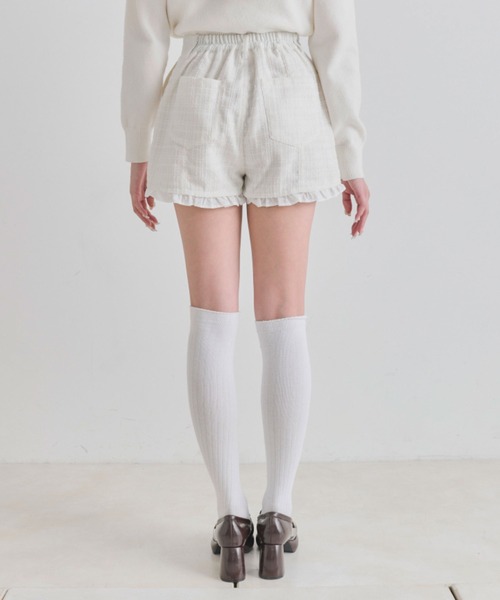 OLIVE des OLIVE（オリーブデオリーブ）の「美脚ショートパンツ（その他パンツ・レディース・ブラック/アイボリー・FREE）」の15枚目の写真