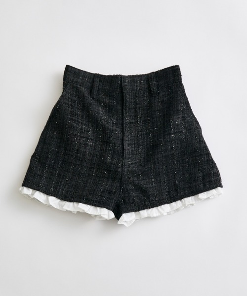 OLIVE des OLIVE（オリーブデオリーブ）の「美脚ショートパンツ（その他パンツ・レディース・ブラック/アイボリー・FREE）」の12枚目の写真