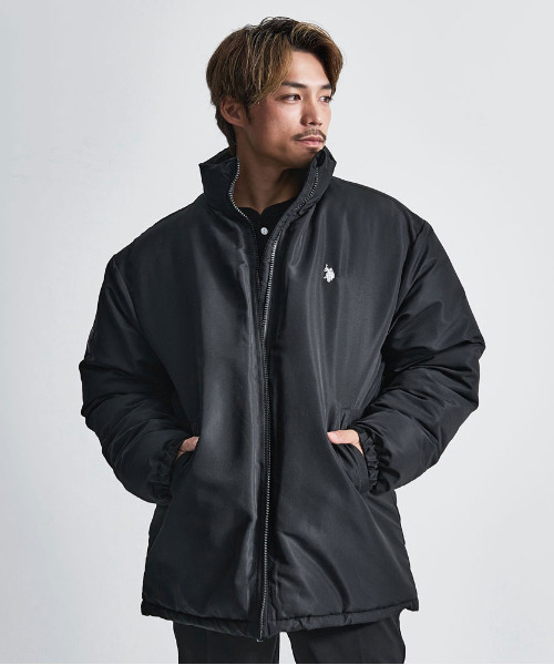 U.S. POLO ASSN.(ユーエスポロアッスン)の「『U.S. POLO ASSN/ユーエスポロアッスン』中綿ダウンジャケット(ダウンジャケット/コート・メンズ・アイボリー/ブラック・L/M)」の1枚目の写真