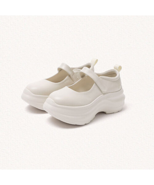 MAC MOC(マックモック)の「ミングル チャンキー メリージェーン_3カラー 5.5cm(スニーカー・レディース・グレー/ブラック/Cream・23cm/23.5cm/24cm/24.5cm/25cm)」の3枚目の写真