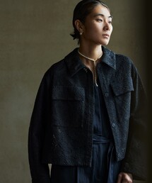 BALLSEY | フラワーコードレース ステンカラーブルゾン(ブルゾン)