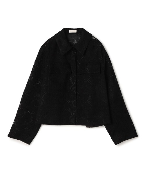 BALLSEY（ボールジィ）の「フラワーコードレース ステンカラーブルゾン（ブルゾン・レディース・ホワイト/ブラック・36）」の9枚目の写真