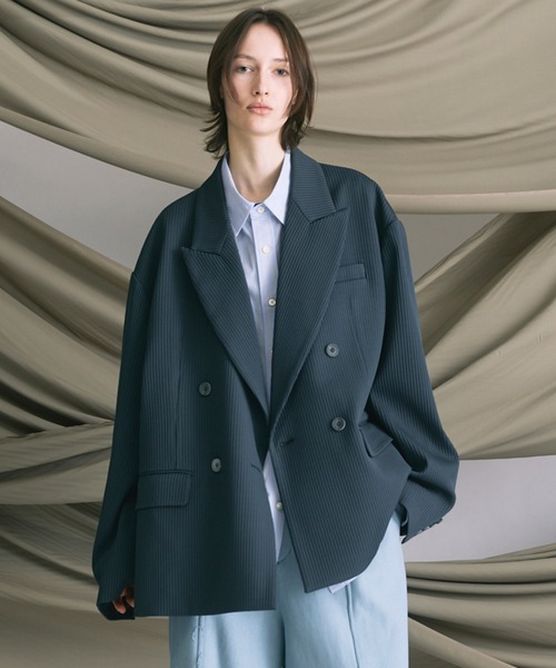 MAISON SPECIALオメガリブプライムオーバーダブルテーラードジャケット UNISEX》Omega Rib Prime-Over Double Tailored Jacket/オメガリブ