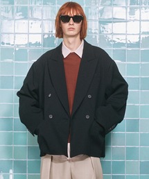 PHIGVELヘリンボーンダブルジャケット　2 CALLNE】 Woolblend Herringbone Double Jacket / ウールブレンド