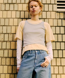 ADAM ET ROPE' | 3レイヤードジャージートップス(Tシャツ/カットソー)