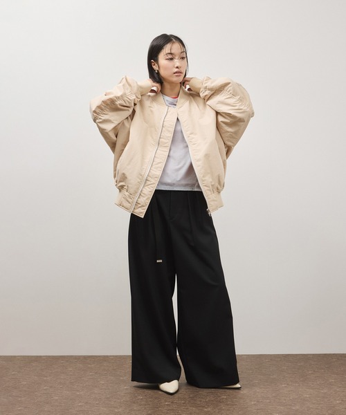 ADAM ET ROPE'（アダムエロペ）の「3レイヤードジャージートップス（Tシャツ/カットソー・レディース・グレー系その他/ブラック系その他・FREE）」の7枚目の写真