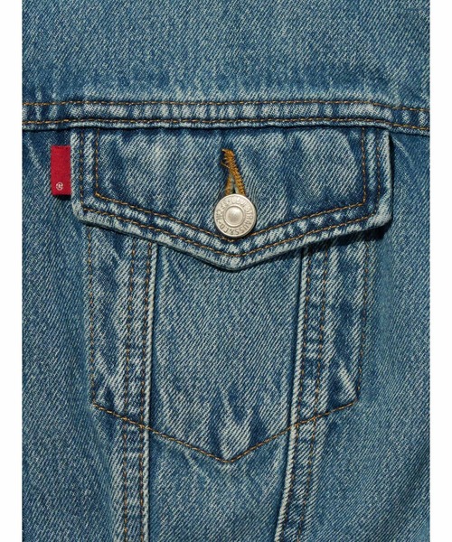 Levi's(リーバイス)の「Levi's/リーバイス SCULPTED トラッカージャケット(デニムジャケット・レディース・インディゴブルー・M/S/XS)」の7枚目の写真