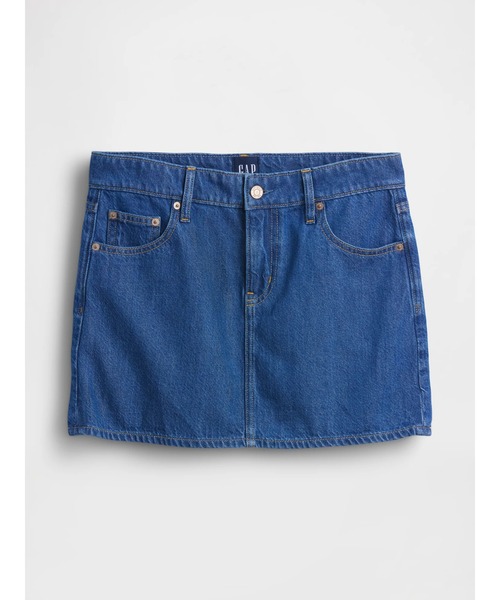 GAP（ギャップ）の「ウルトラソフトデニム ミニスカート（デニムスカート・レディース・インディゴブルー・23/24/25/26/27/28/29）」の6枚目の写真