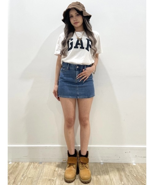 GAP(ギャップ)の「ウルトラソフトデニム ミニスカート(デニムスカート・レディース・インディゴブルー・23/24/25/26/27/28/29)」の11枚目の写真