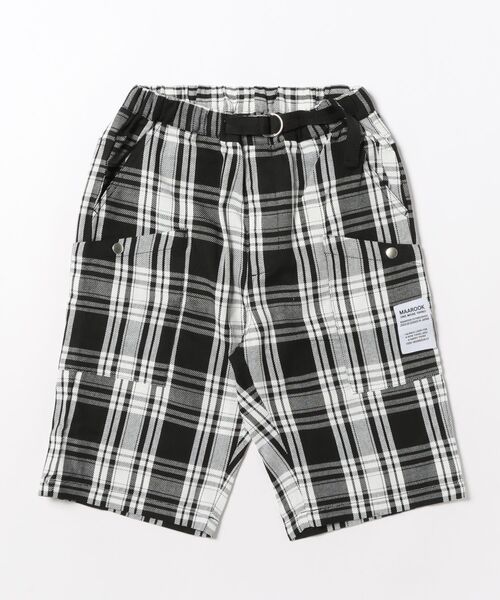 maarook(マルーク)の「モノトーンタータンチェックショートパンツ(その他パンツ・キッズ・ブラック・170cm/160cm/150cm/140cm)」の1枚目の写真