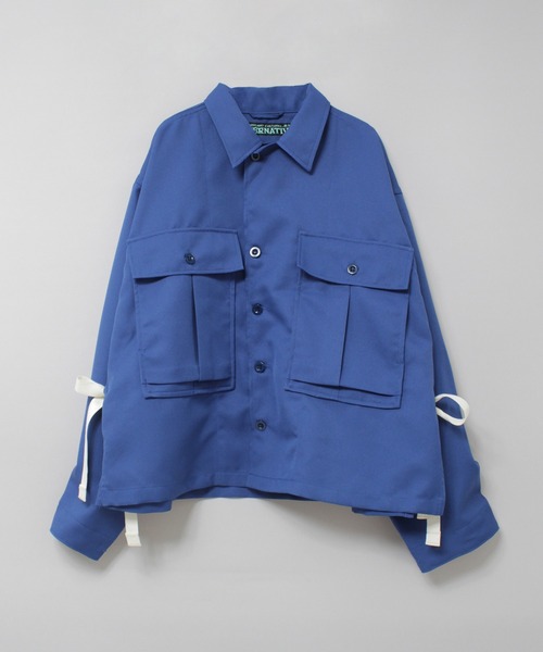 RNA（アールエヌエー）の「J2187 パイル刺繍シャツジャケット（その他アウター・レディース・ブルー・MEDIUM）」の5枚目の写真